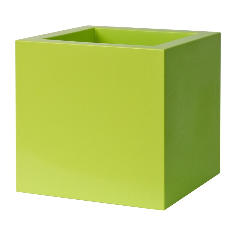 Maceta Kube Gloss 30x30  Verde Acido