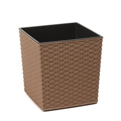 Maceta Juka Eco Rattan 30x30x31 Marrón