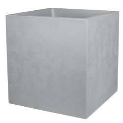 Maceta Cuadrada Basalt 50x50x50 Gris Hormigon