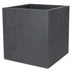 Maceta Cuadrada Basalt 50x50x50 Gris Antracita