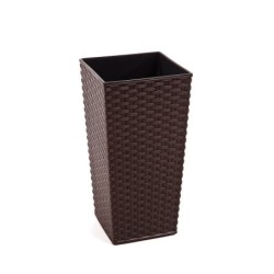 Maceta Finezja Rattan 30x30x57 Moka